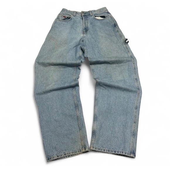 Tommy Hilfiger Other - Vintage Tommy Hilfiger Carpenter Jeans Mens 29x34 Light Wash Baggy Denim Blue